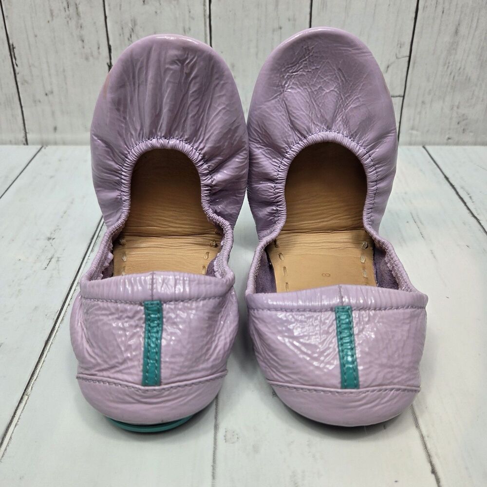 TIEKS by Gavrieli Ballet Luxury Flats US 8 Light Lavender Patent Leather GUC - Picture 8 of 11